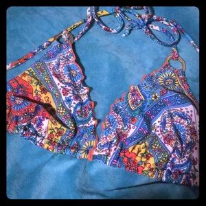 Ruffle edge Boho Bikini Top
